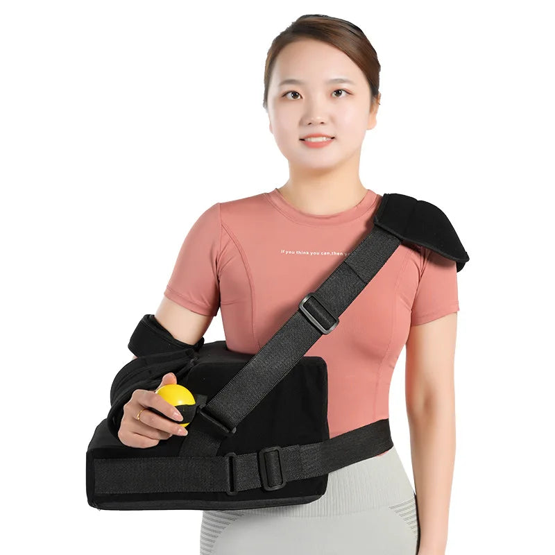 Coussin d’Abduction d’Épaule Réglable – Immobilisation et Soutien Médical après Fracture, Luxation ou Chirurgie de la Coiffe des Rotateurs