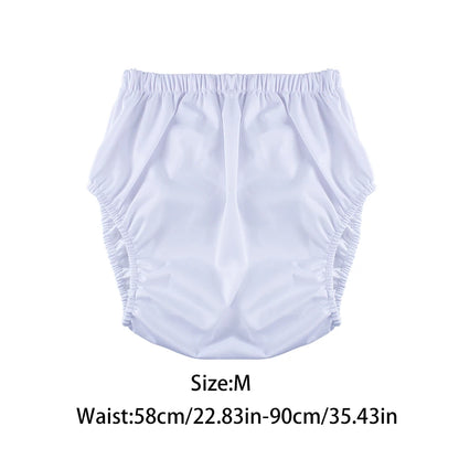 1Pc Solid Color Waterproof Iaper for Adults Washable Reusable Diaper Care Pants Leak-Proof Pants Waterproof Eldly Diaper Cover