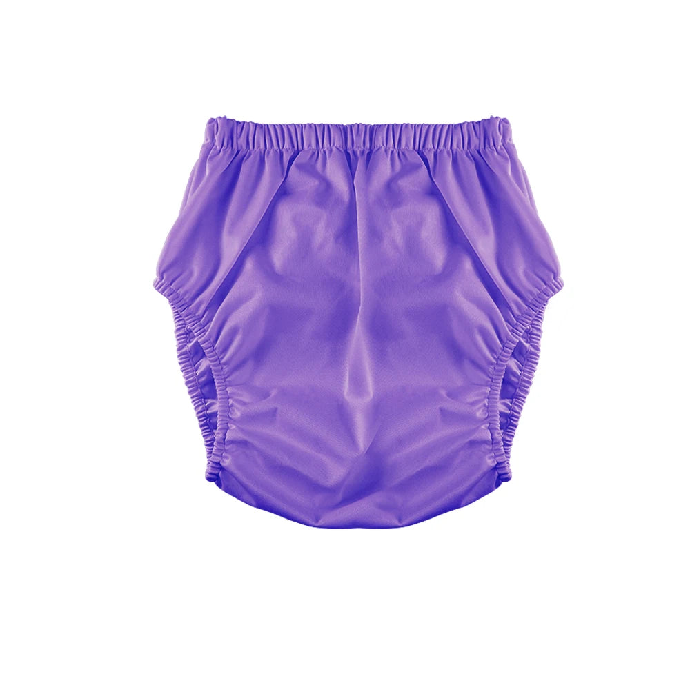 1Pc Solid Color Waterproof Iaper for Adults Washable Reusable Diaper Care Pants Leak-Proof Pants Waterproof Eldly Diaper Cover