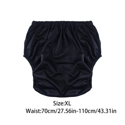 1Pc Solid Color Waterproof Iaper for Adults Washable Reusable Diaper Care Pants Leak-Proof Pants Waterproof Eldly Diaper Cover