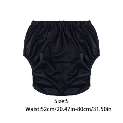 1Pc Solid Color Waterproof Iaper for Adults Washable Reusable Diaper Care Pants Leak-Proof Pants Waterproof Eldly Diaper Cover