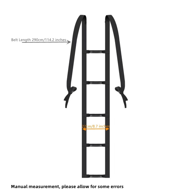 Elderly Get up Aid Bed Ladder Assist Strap Disabled Get up Assist Belt with Handrail Pull up Sit up Rope Ladder Lifting Assist