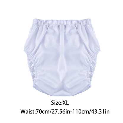 1Pc Solid Color Waterproof Iaper for Adults Washable Reusable Diaper Care Pants Leak-Proof Pants Waterproof Eldly Diaper Cover