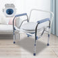 Chaise percée pliante avec seau amovible Chaise percée en acier inoxydable pour personnes âgées jusqu'à 150 kg