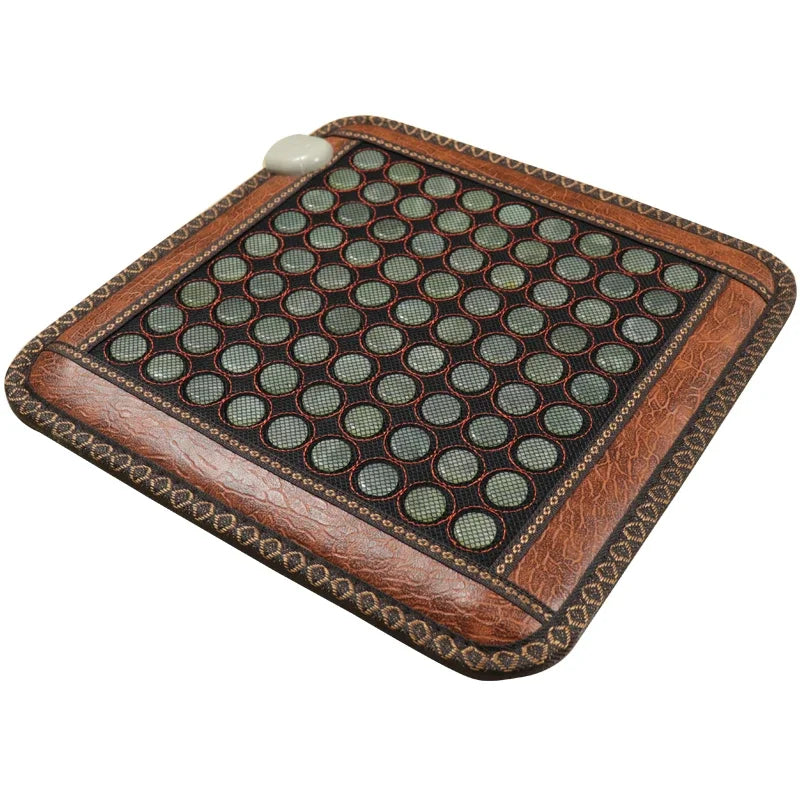Tapis Thérapeutique en Jade et Tourmaline – Chaleur Infrarouge pour le Dos, les Épaules et les Jambes