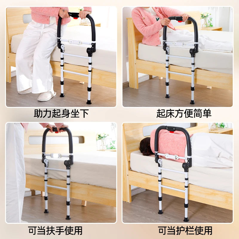 ‌Barre d’Appui de Lit Pliable pour Seniors – Aide au Lever avec Protection Anti-Chute