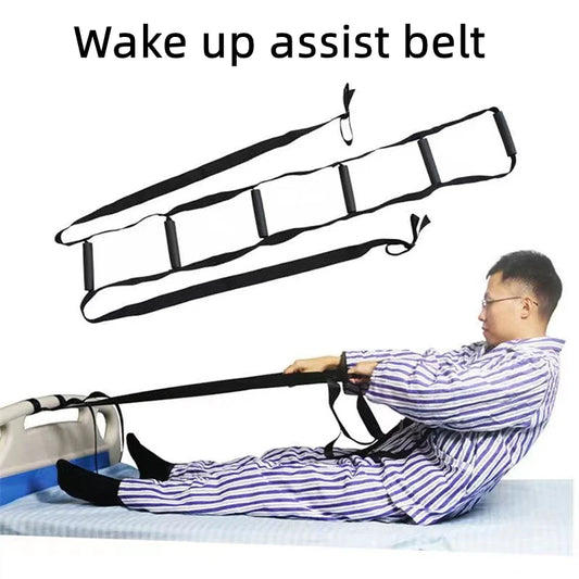 Elderly Get up Aid Disabled Get up Assist Belt Bed Ladder Assist Strap Pull up Sit up Wake up Rope Ladder with 6 Handrails