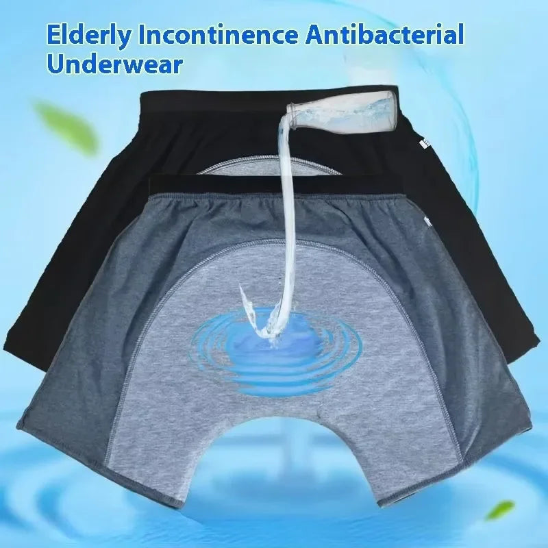 Boxer Médical Imperméable et Réutilisable – Protection Fiable contre les Fuites pour Personnes Âgées