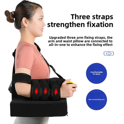Coussin d’Abduction d’Épaule Réglable – Immobilisation et Soutien Médical après Fracture, Luxation ou Chirurgie de la Coiffe des Rotateurs