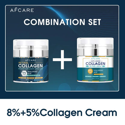 Crème Anti-Âge Collagène 8% – Hydratation Profonde, Réduction des Rides, Peau Ferme et Éclatante