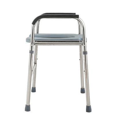 Chaise de Toilette Solide en Acier Inoxydable – Support Sécurisé pour Personnes Âgées ou Handicapées