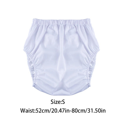 1Pc Solid Color Waterproof Iaper for Adults Washable Reusable Diaper Care Pants Leak-Proof Pants Waterproof Eldly Diaper Cover