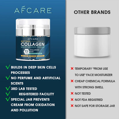 Crème Anti-Âge Collagène 8% – Hydratation Profonde, Réduction des Rides, Peau Ferme et Éclatante