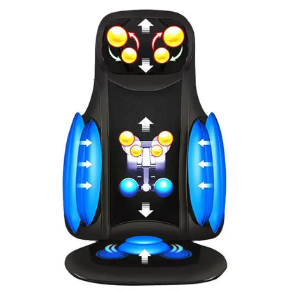 Coussin de Chaise Massant Thaï – Shiatsu, Vibration et Air Compression pour Soulagement Complet du Corps