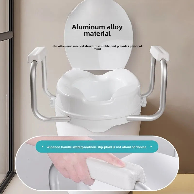 ‌Rehausseur de WC Médical – Aide à l’Assise et au Relèvement pour Personnes à Mobilité Réduite