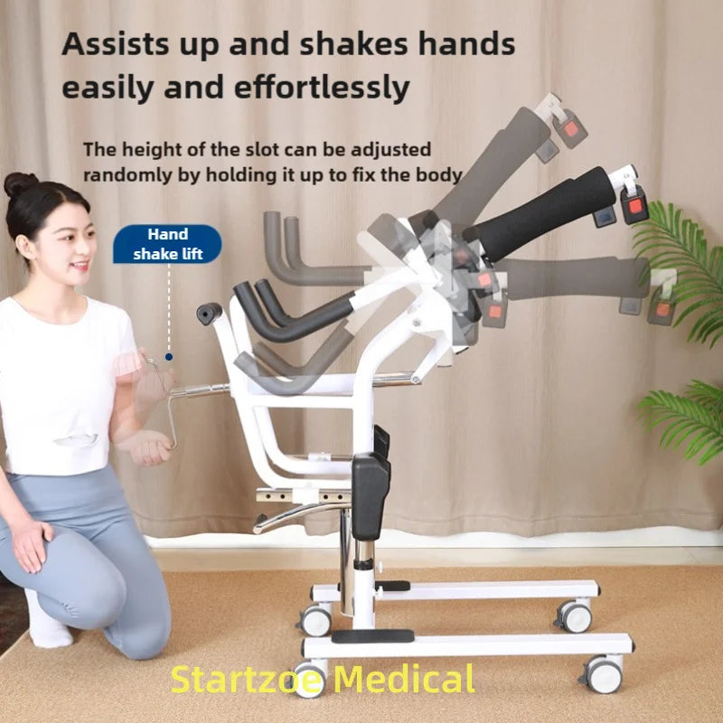 Chaise de Transfert Multifonction – Aide au Déplacement et à l’Hygiène des Personnes à mobilité réduite