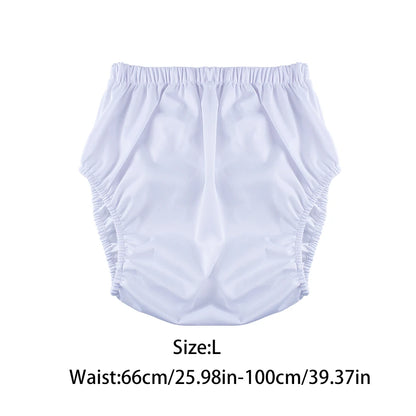 1Pc Solid Color Waterproof Iaper for Adults Washable Reusable Diaper Care Pants Leak-Proof Pants Waterproof Eldly Diaper Cover
