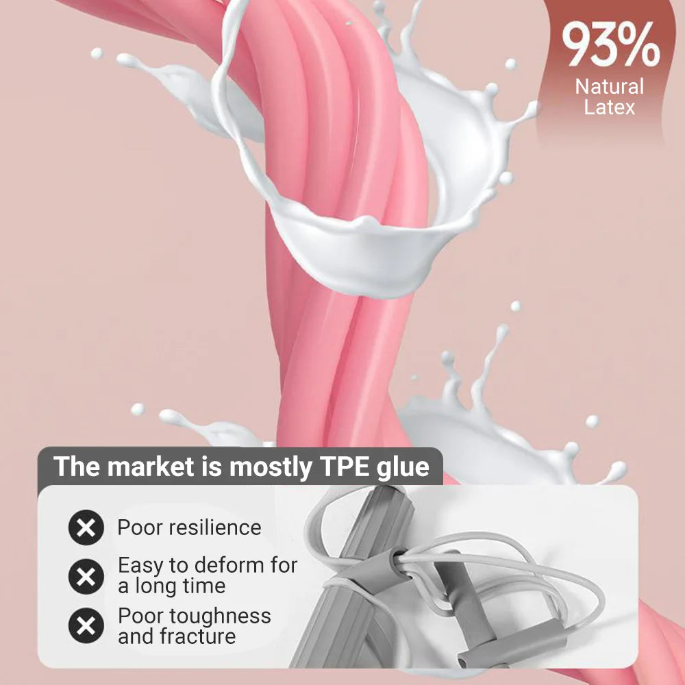 Appareil d’Exercice à Élastiques 6 Tubes avec Pédalier – Fitness Doux, Renforcement Musculaire et Rééducation à Domicile