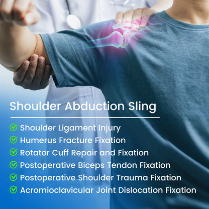 Attelle d’Abduction d’Épaule avec Coussin Multi-Angles – Soutien Post-Opératoire Coiffe des Rotateurs