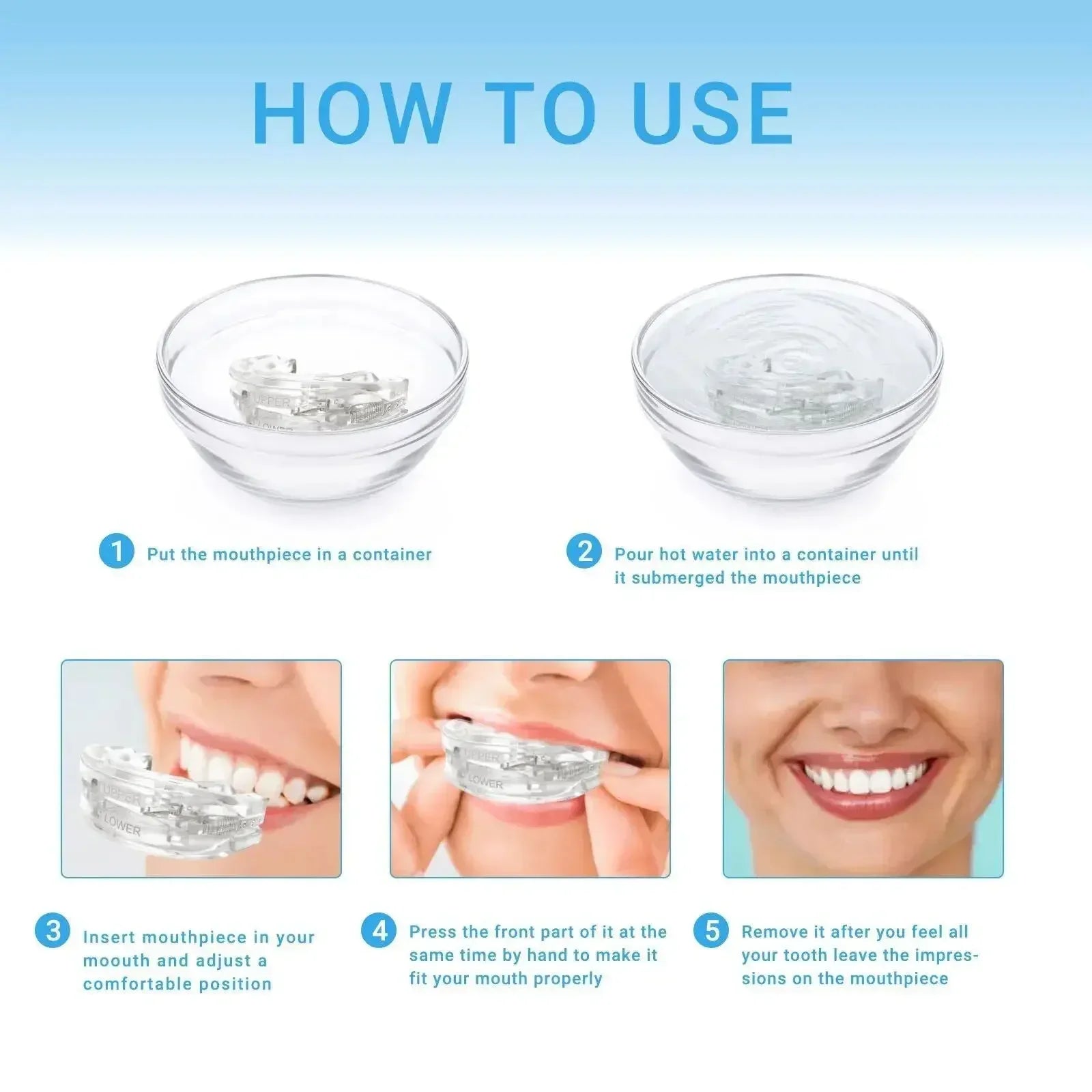 Adjustable Anti-Snoring Mouth Guard Mouthpiece Sleeping Devices Bruxism Snoring Stopper Improve Sleep Mouthpiece
