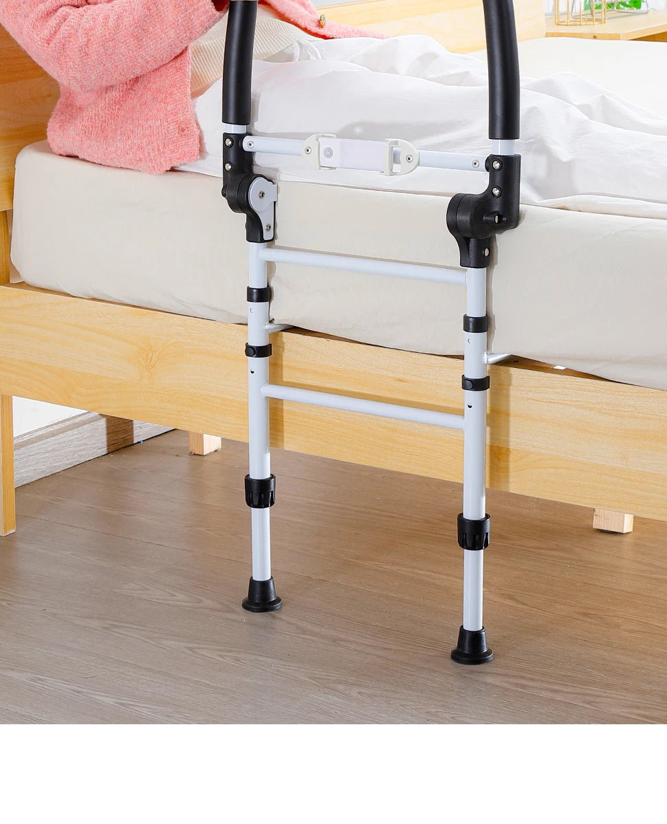 ‌Barre d’Appui de Lit Pliable pour Seniors – Aide au Lever avec Protection Anti-Chute