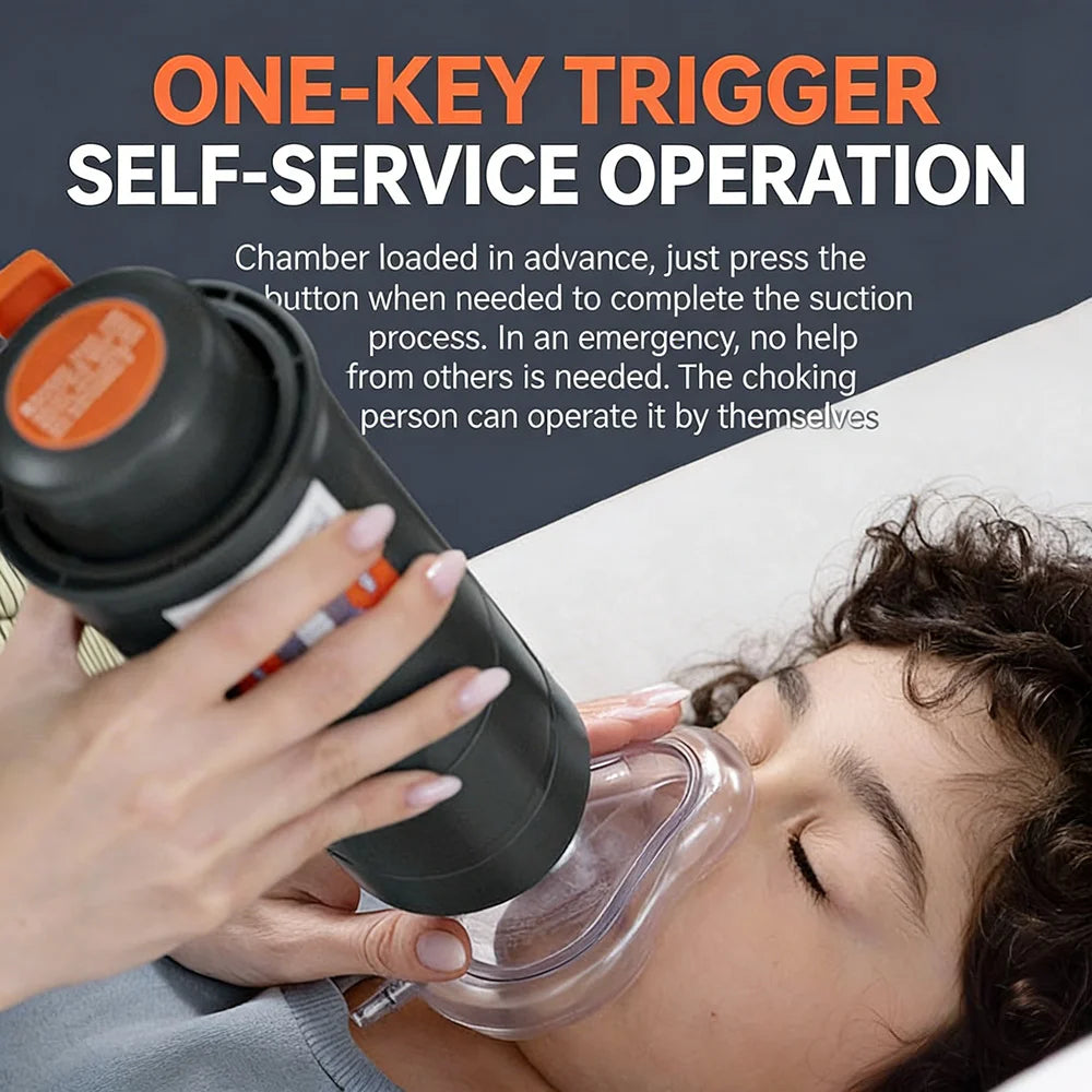 Dispositif Anti-Étouffement Portable – Kit d’Urgence à Aspiration pour Dégager les Voies Respiratoires
