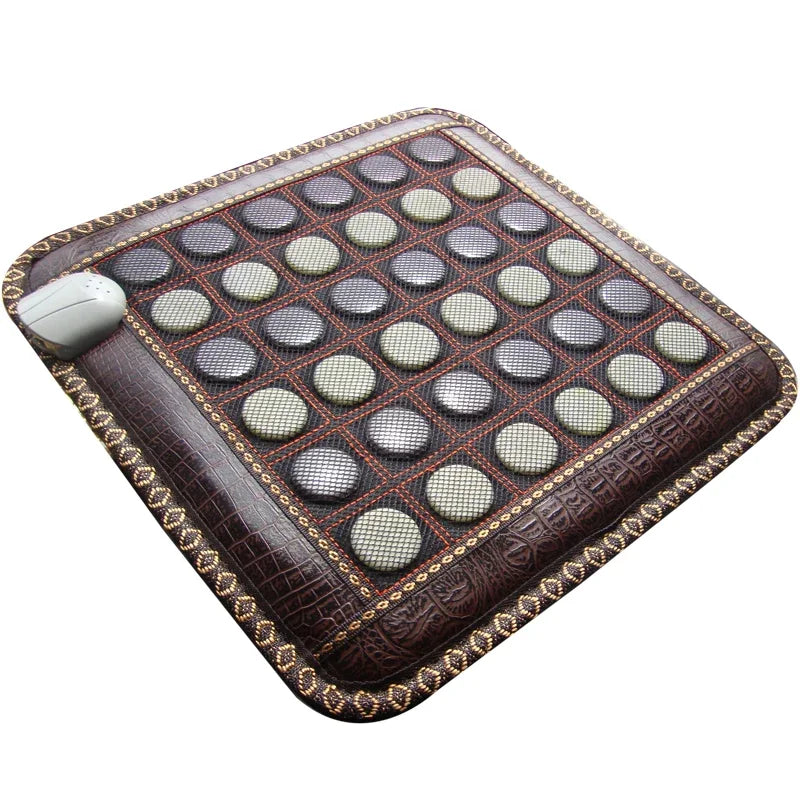 Tapis Thérapeutique en Jade et Tourmaline – Chaleur Infrarouge pour le Dos, les Épaules et les Jambes