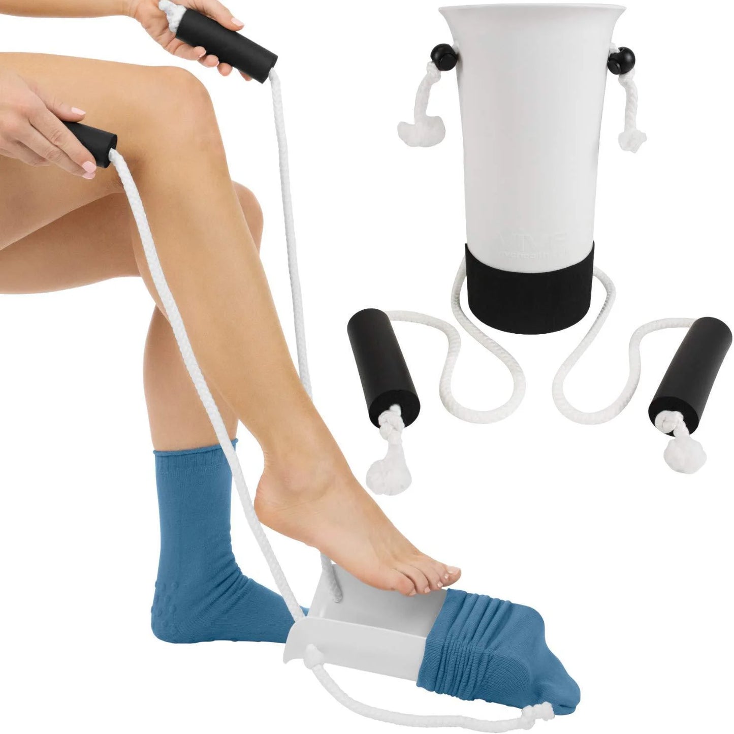 Aide à l’Enfilage des Chaussettes – Dispositif Antidérapant sans Se Pencher pour Seniors