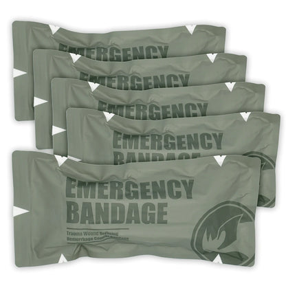 Pansement Compressif d’Urgence – Arrêt Rapide des Saignements, Haute Élasticité, Format Compact sous Vide