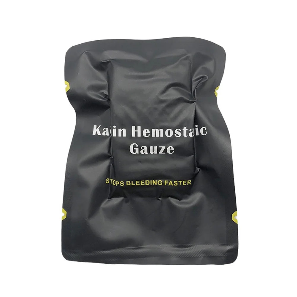 Gaze Hémostatique au Kaolin Z-Fold – Pansement d’Urgence pour Hémorragies, Kit IFAK Médical