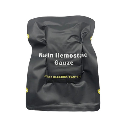 Gaze Hémostatique au Kaolin Z-Fold – Pansement d’Urgence pour Hémorragies, Kit IFAK Médical