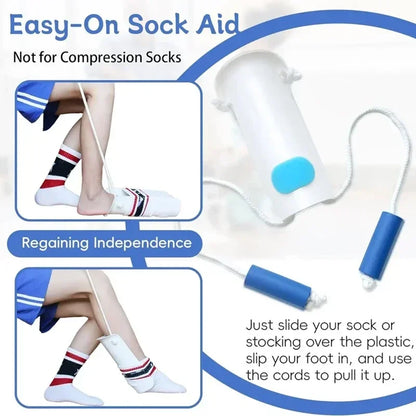 Aide à l’Enfilage des Chaussettes – Dispositif Antidérapant sans Se Pencher pour Seniors