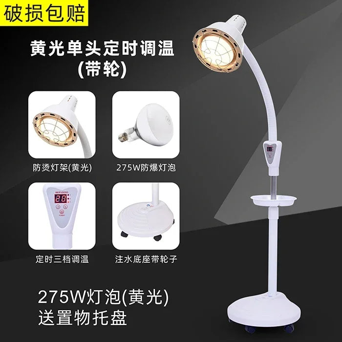 Lampe de Chaleur Infrarouge avec Support – Idéale pour Physiothérapie, Massage et Bien-Être