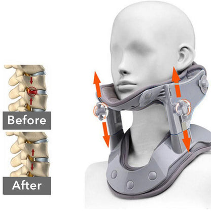 Revolutionary Medical Cervical Traction Device - Inflatable Neck Collar for Effective Spine Relaxation and Pain Relief