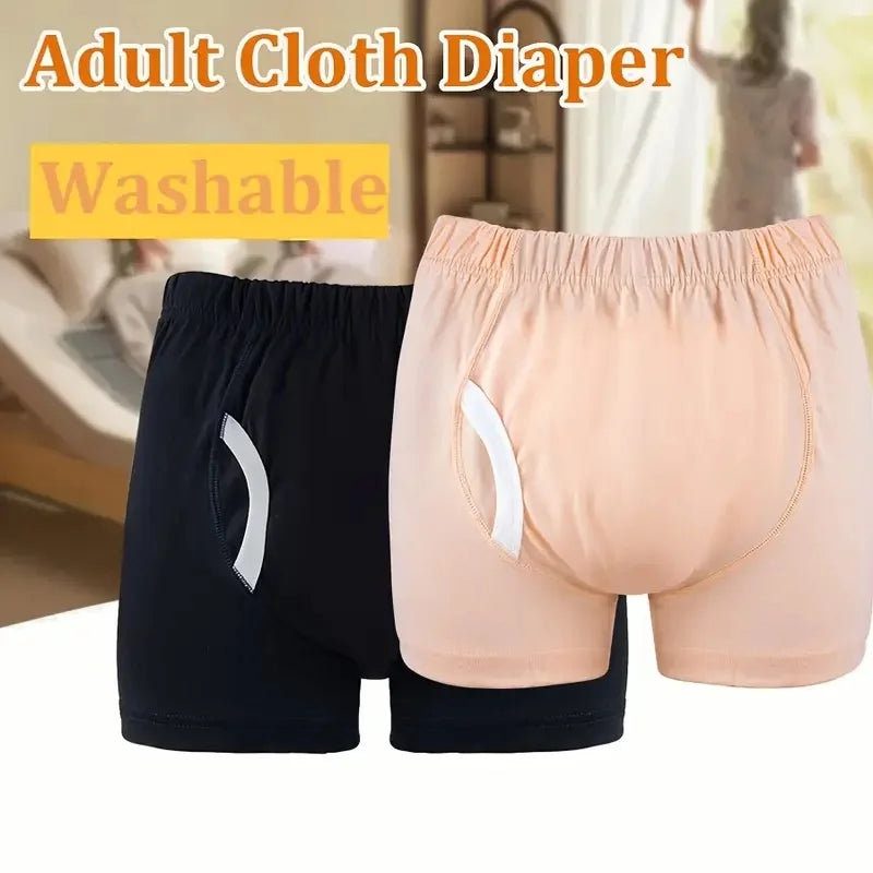 Culotte d’Incontinence Lavable pour Hommes – Protection Fiable, Augmente la Confiance et Réutilisable pour Seniors