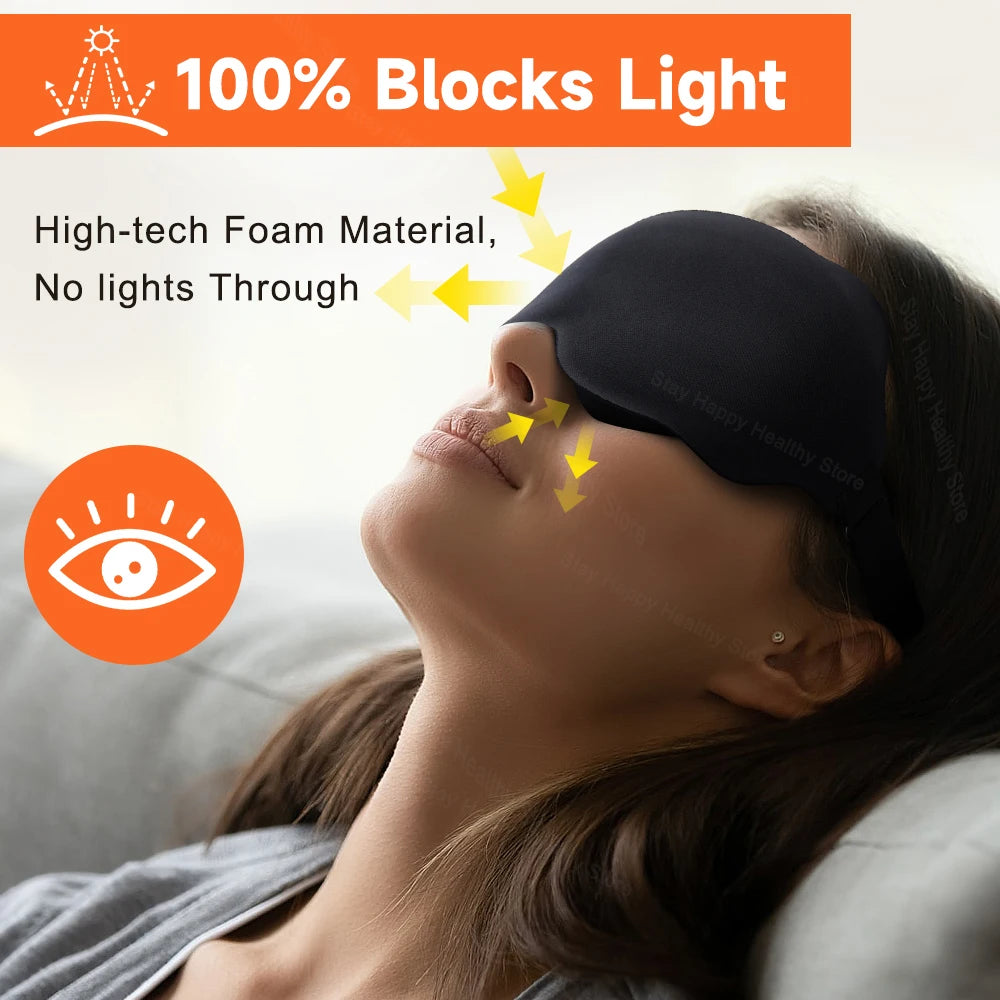Masque de Repos 3D – Idéal pour Siestes, Voyages et Sommeil Profond