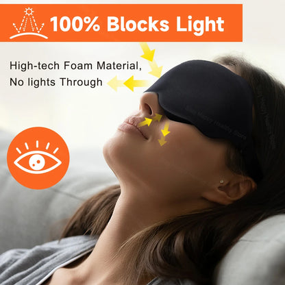Masque de Repos 3D – Idéal pour Siestes, Voyages et Sommeil Profond