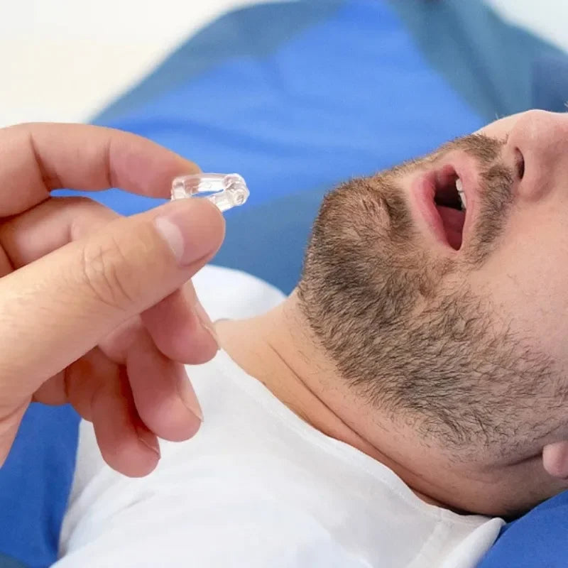 New Tongue anti Snoring Device Medical Silicone anti Snore Device Apnea Aid Snore Stop Tongue Retainer anti Snoring