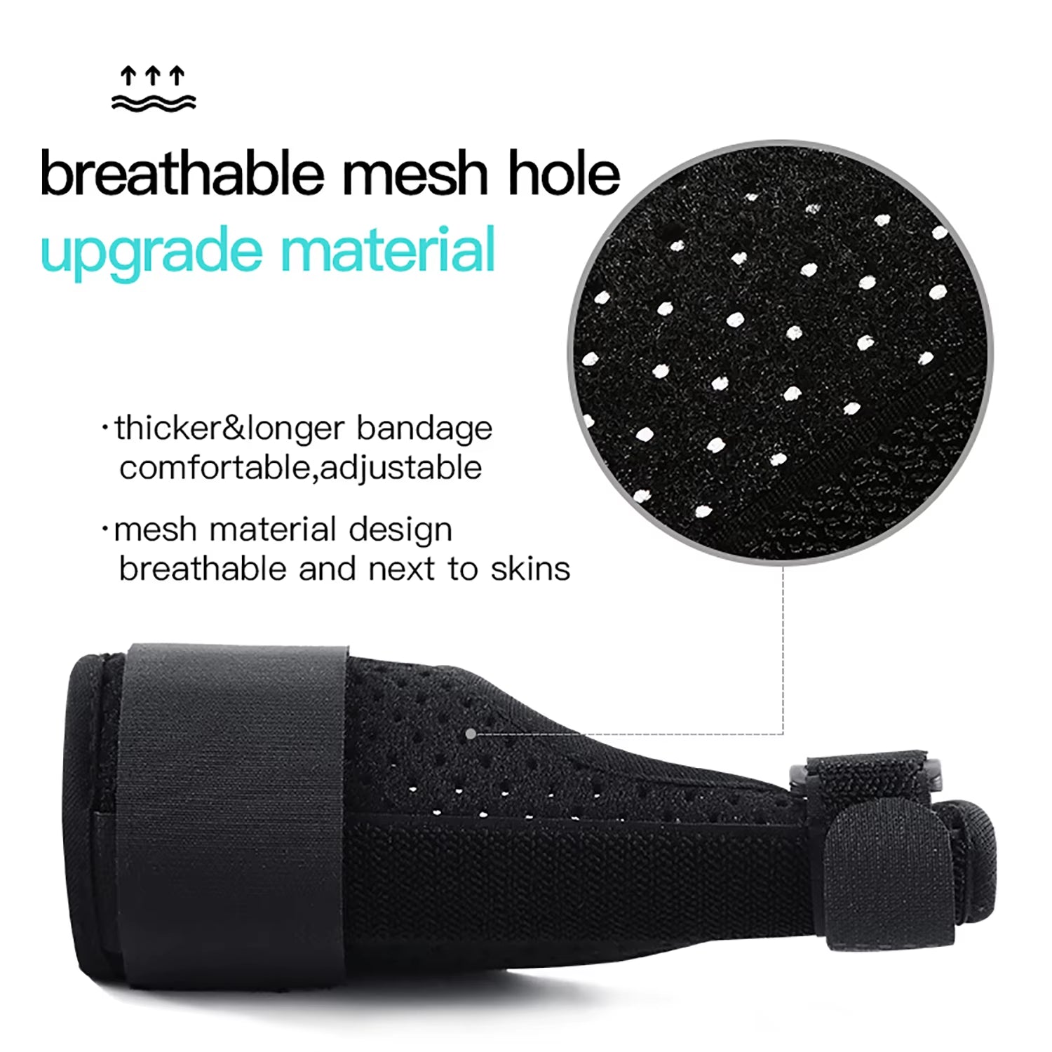 Orthèse Médicale Poignet-Pouce – Attelle de Maintien avec Gouttière en Acier pour Arthrose et Canal Carpien