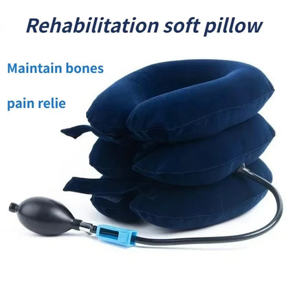 Collier Cervical Gonflable de Traction – Étirement Doux et Soulagement des Douleurs Cervicales