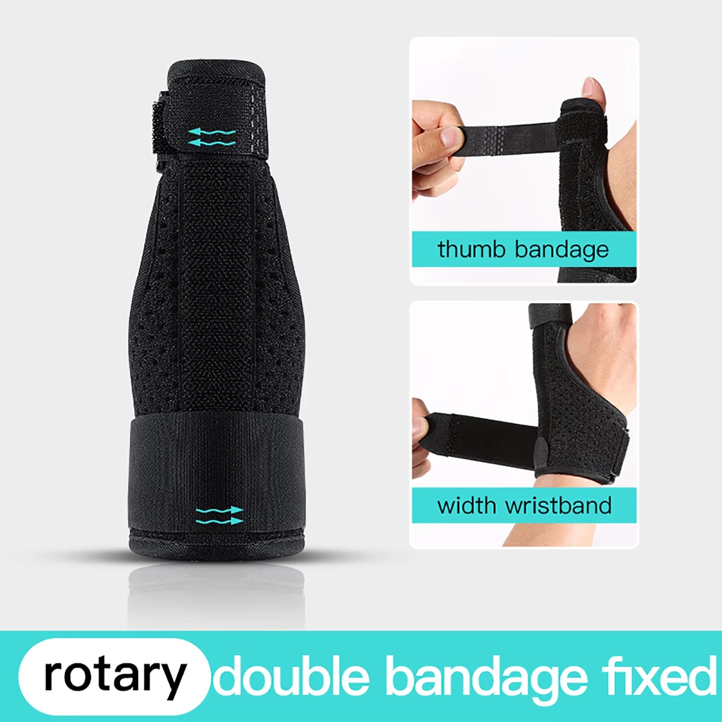 Orthèse Médicale Poignet-Pouce – Attelle de Maintien avec Gouttière en Acier pour Arthrose et Canal Carpien
