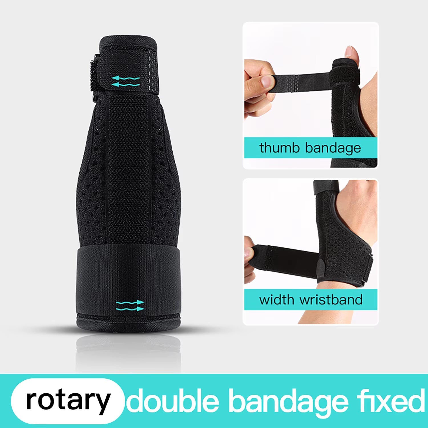 Orthèse Médicale Poignet-Pouce – Attelle de Maintien avec Gouttière en Acier pour Arthrose et Canal Carpien