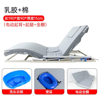 JC Electric Rotating Mattress for the Elderly for Automatic Lifting, Get-Up Aid, Multi-Functional Back-Turning Care Mattress