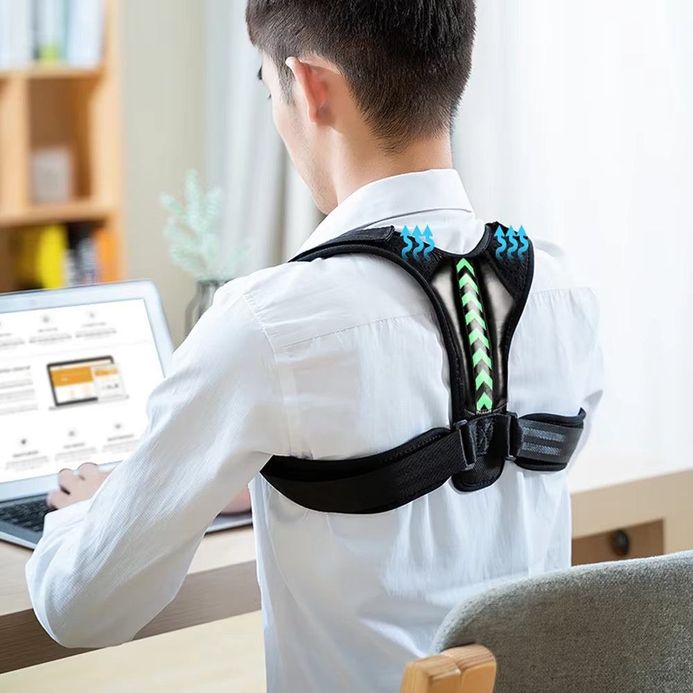 Correcteur de Posture Médical Réglable – Soutien du Dos, des Épaules et de la Clavicule
