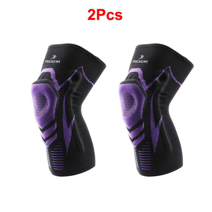 Genouillère de Compression Sportive – Avec Gel Rotulien et Renforts Latéraux pour Soulager les Douleurs Articulaires