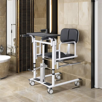 Hydraulic Elderly Care Lift Chair with Commode Shower Bathroom Safety Equipment for Patient Transfer Health Care Supply
