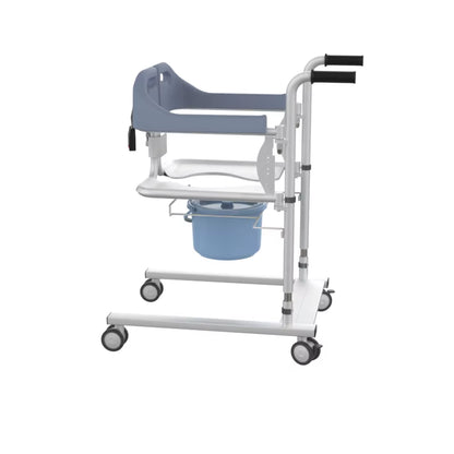 Disabled Elderly Moving Wheelchair Manual Transfer Machine Lifting Chair Hydraulic Power Height Adjustable