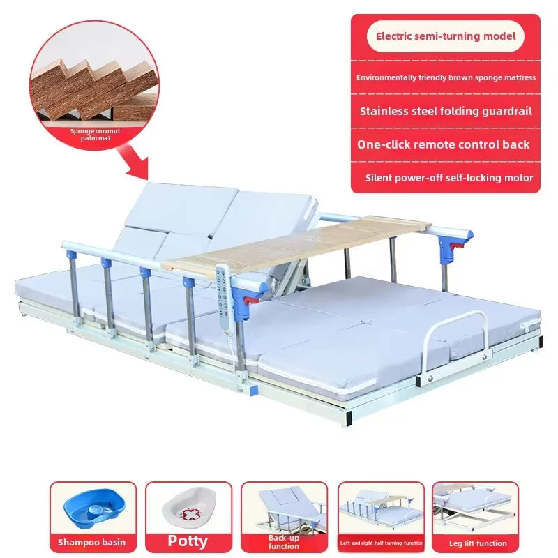 Elderly Patients Automatic Lifting Household Electric Get-Up and Get-Up Aids Multifunctional Back-Up and Turn-Over Care Mattress