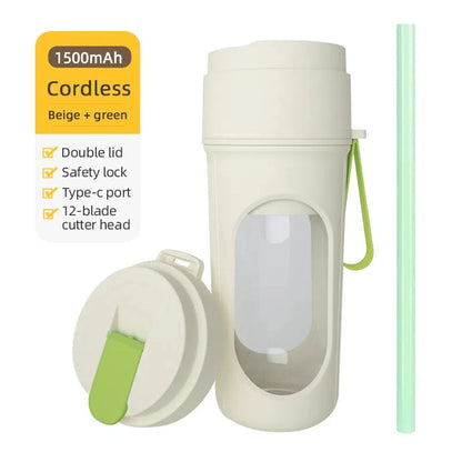 Blender Portable Haute Puissance – Smoothies Frais, Glace Pilée et Jus en Quelques Secondes